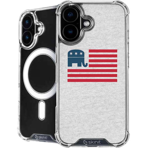 Republican American Flag iPhone 16 Plus MagSafe Case